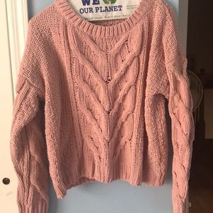 cable knit sweater